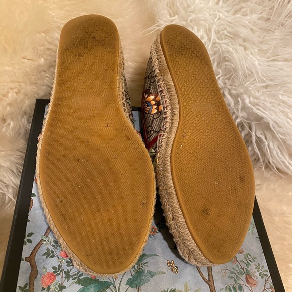 Gucci GG Supreme Tian Espadrilles - Floral - US Size 6 EU Size 36 - Picture 3 of 9